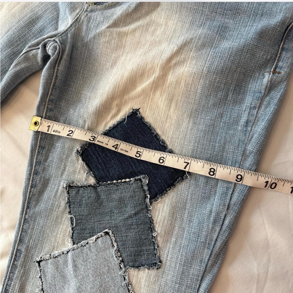 Bongo Blue Patchwork Flare Jeans - image 5